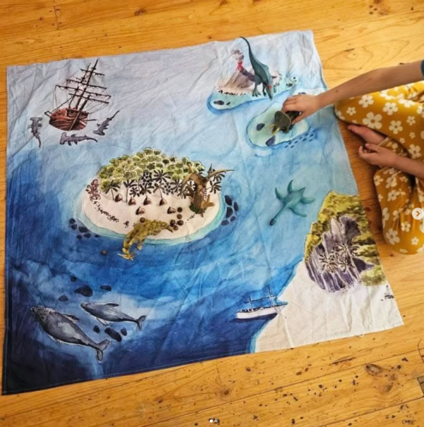 Telo gioco THE LOST ISLANDS 100x100 cm Wonderie