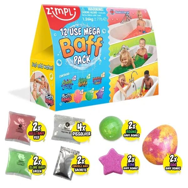 Zimpli Mega Baff Pack 12 pezzi Zimpli kids
