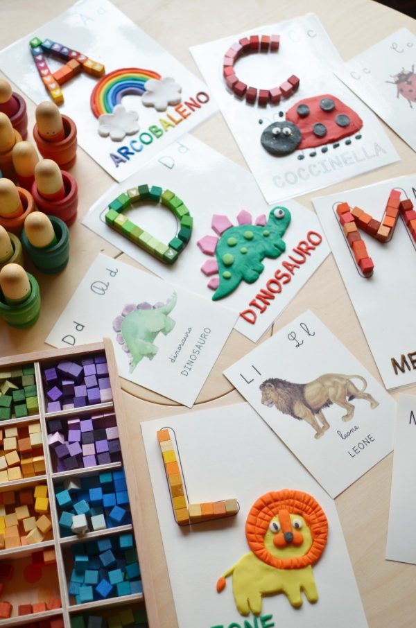 Set 26 lettere Alfabeto MAIUSCOLO INSPIRE my play + ABECEDARIO