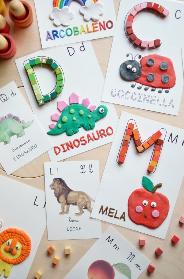 Set 26 lettere Alfabeto MAIUSCOLO INSPIRE my play + ABECEDARIO