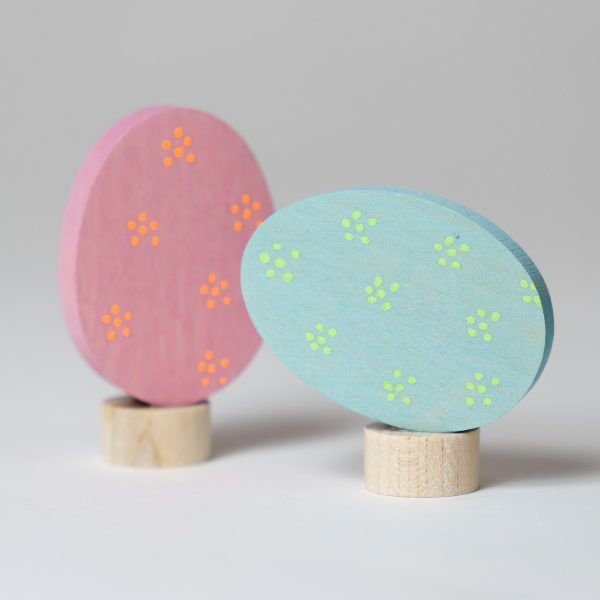2 Figure decorative Eastereggs Floral Duo Grimm's