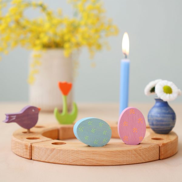 2 Figure decorative Eastereggs Floral Duo Grimm's