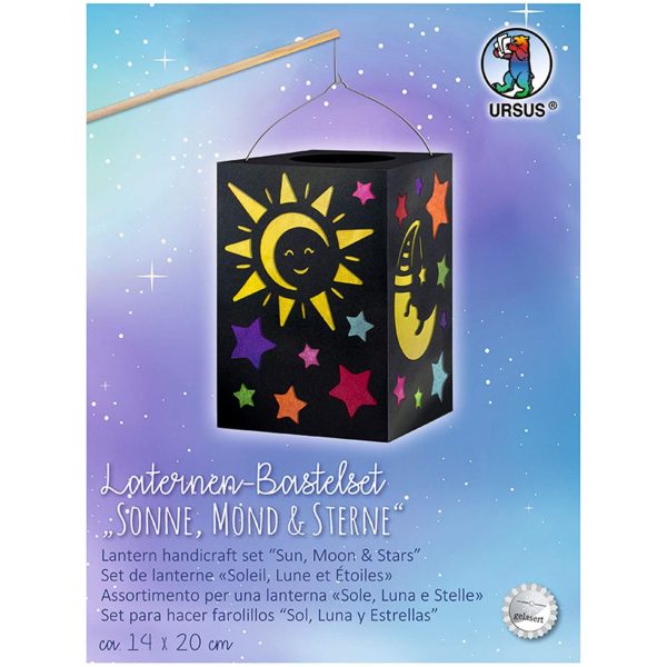 Kit creativo lanterna sole luna e stelle URSUS