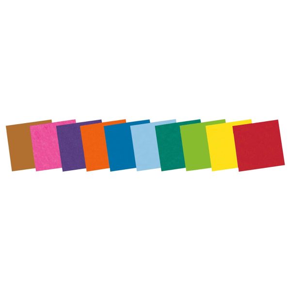 Carta velina 10 colori assortiti 500 fogli 10×10 cm