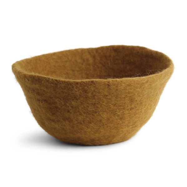 Ciotola in feltro ocra 15 cm GRY & SIF