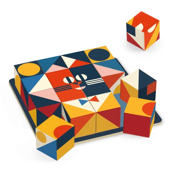 Gioco composizione Cubologic 16 cubi Djeco