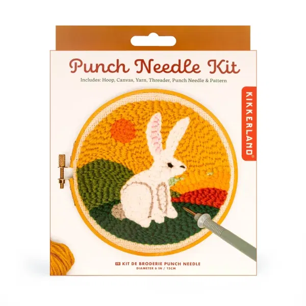 Kikkerland Set ricamo punch needle Bunny