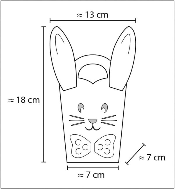 Kit creativo 5 cestini coniglio URSUS
