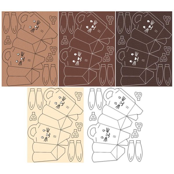 Kit creativo 5 cestini coniglio URSUS