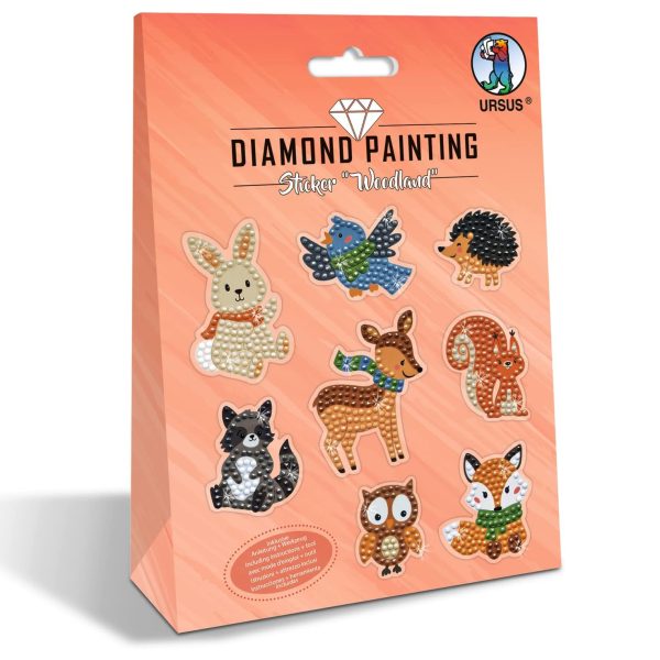 Kit creativo crea sticker con gemme animali URSUS