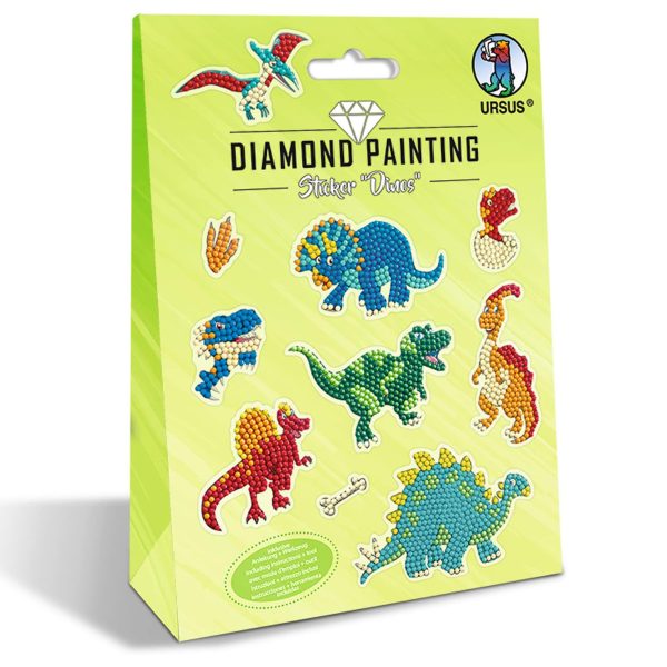 Kit creativo crea sticker con gemme dino URSUS