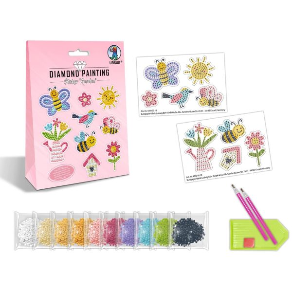 Kit creativo crea sticker con gemme giardino URSUS