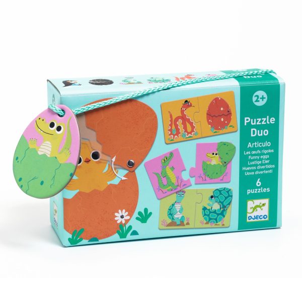 Puzzle Funny eggs duo Djeco
