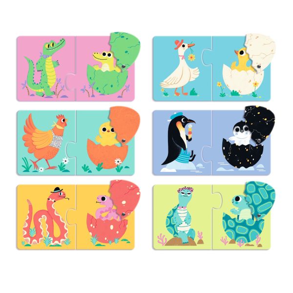 Puzzle Funny eggs duo Djeco
