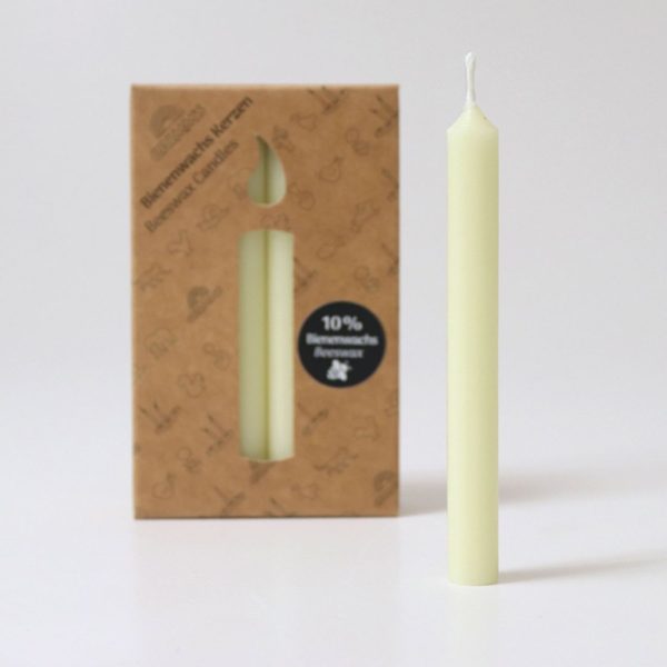 Set 12 candele crema 10% cera d'api Grimm's