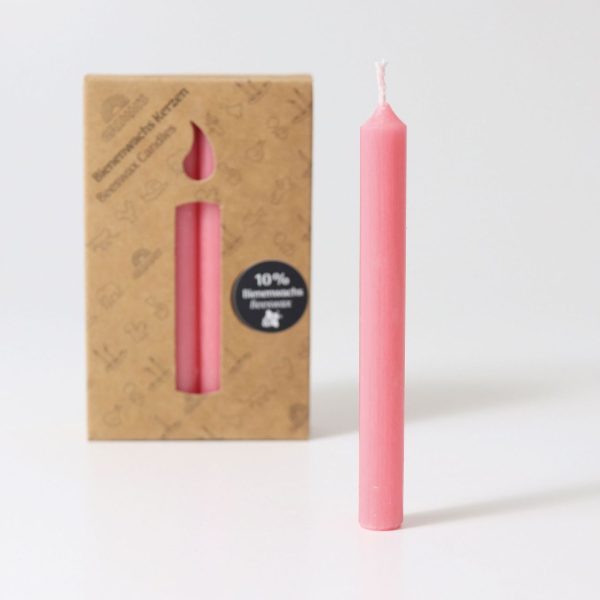 Set 12 candele old rose 10% cera d'api Grimm's
