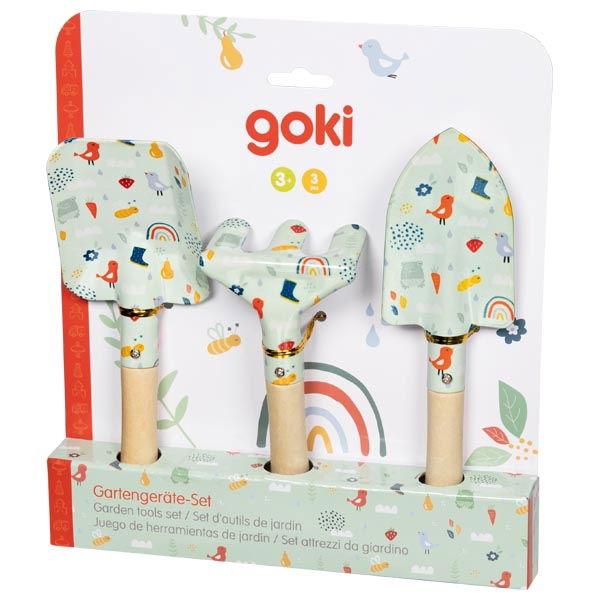Set 3 attrezzi giardinaggio Goki