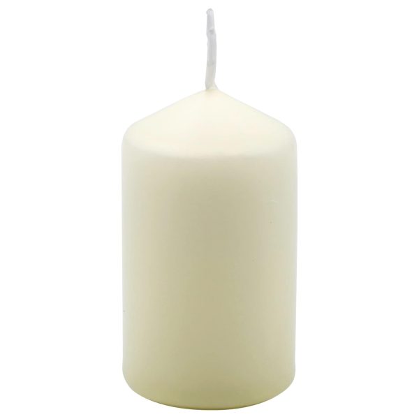 Set 3 candele cera avorio 40 x 70 mm