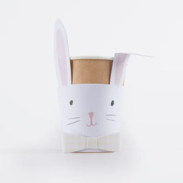 Set 8 bicchieri Coniglio di Pasqua MeriMeri