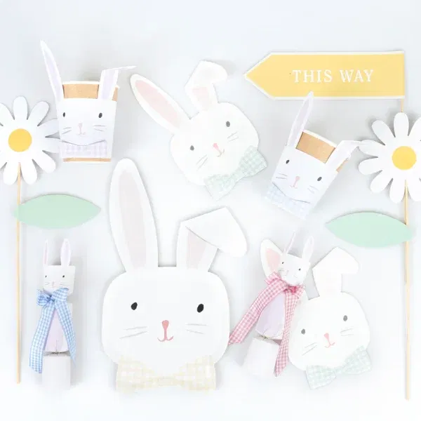 Set 8 bicchieri Coniglio di Pasqua MeriMeri