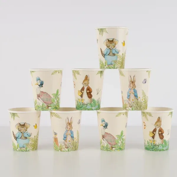 Set 8 bicchieri Peter Rabbit MeriMeri