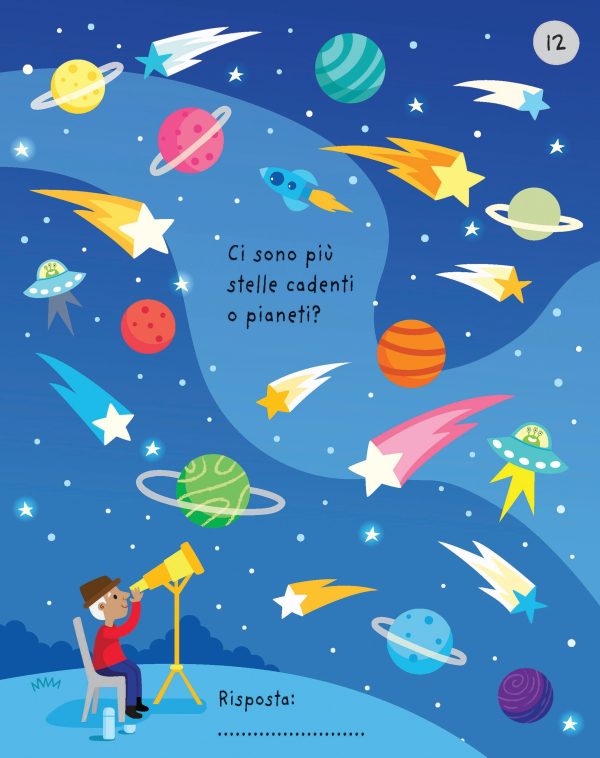 Blocco scaccia-noia Lo spazio - Usborne