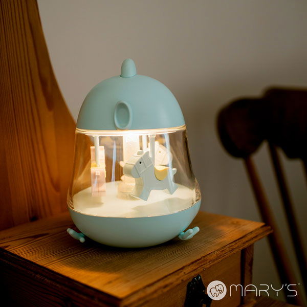 Lampada music box Carosello blu Mary's