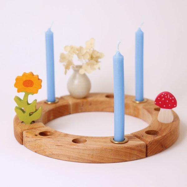 Set 12 candele azzurro 10% cera d'api Grimm's