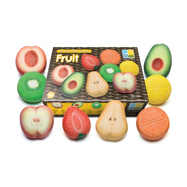 Set 8 pezzi pietre sensoriali frutta Yellow Door