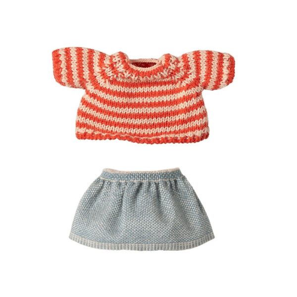 Set abiti maglione e gonna sorella maggiore topo Maileg