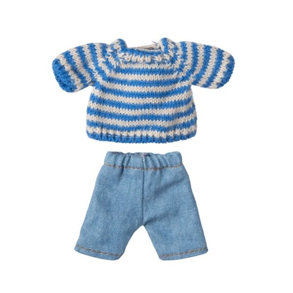 Set abiti maglione e pantalone fratello maggiore topo Maileg