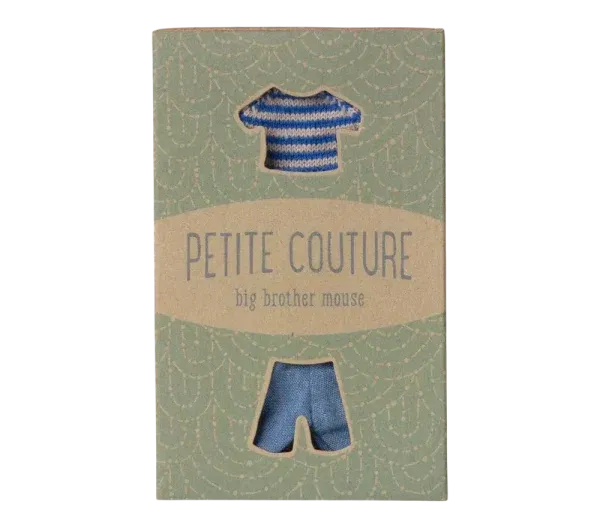 Set abiti maglione e pantalone fratello maggiore topo Maileg