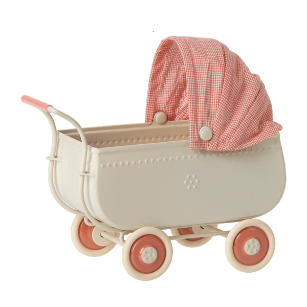 Carrozzina rosa topo Maileg