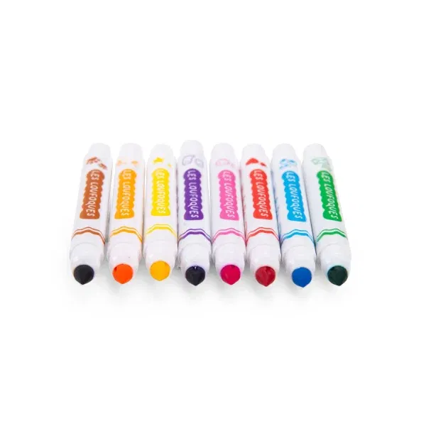 8 pennarelli timbro 2in1 Les Loufoques Moulin Roty