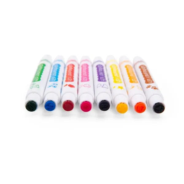 8 pennarelli timbro 2in1 Les Loufoques Moulin Roty