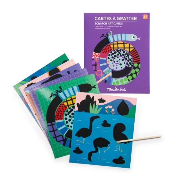 Carte da grattare Les Toupitis Moulin Roty