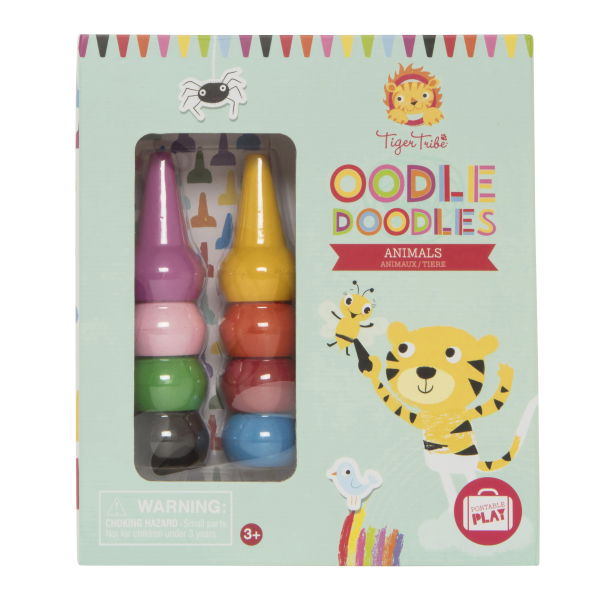 Cofanetto Oodle doodle crayon set animals TIGER TRIBE