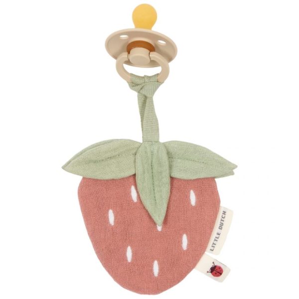 Doudou cencino garza di cotone Fragola Little Dutch