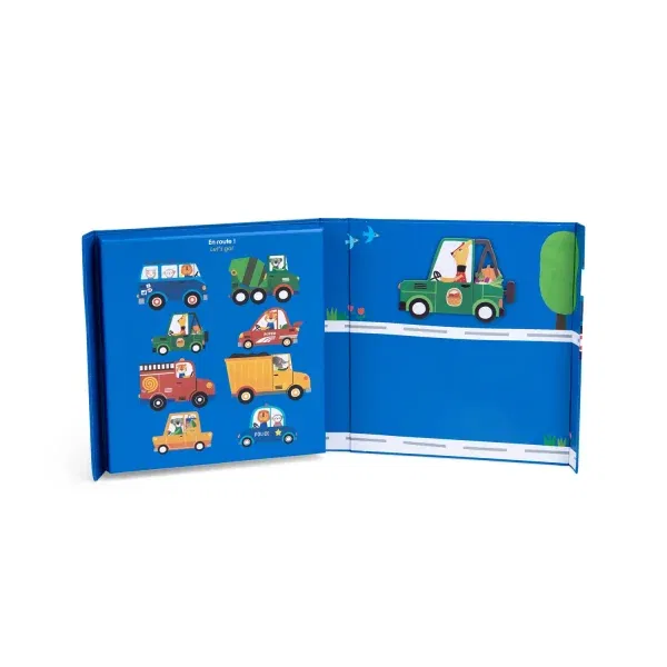 Gioco educativo magnetico I veicoli Popipop Moulin Roty
