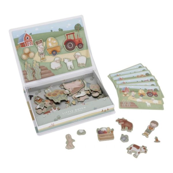 Gioco sagome e lacci da infilare Farm Little Dutch