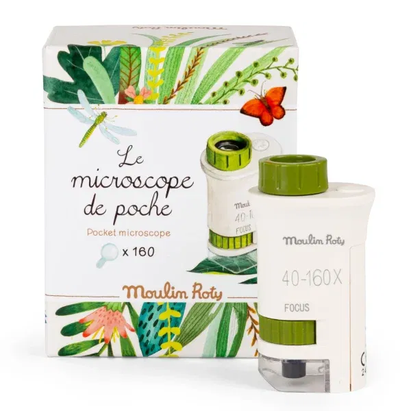 Microscopio tascabile 40-160x Le Jardin Moulin Roty