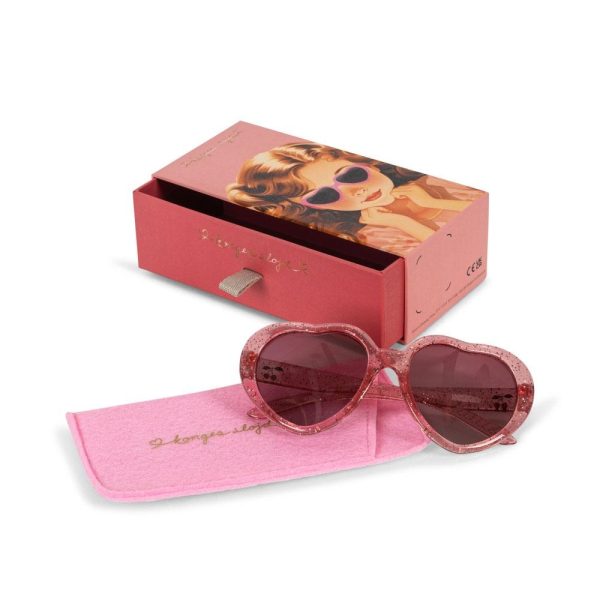 Occhiali da sole junior cherry glitter 100% protezione UV Konges sløjd