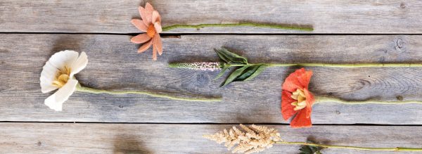 Fiore in feltro papavero rosso grande GRY & SIF