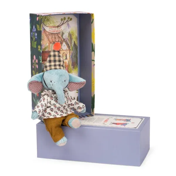 Pupazzo Elefante Pablo Les Minouchkas Moulin Roty