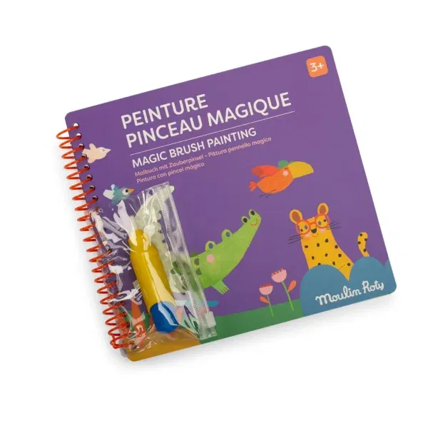 Quaderno con pennello magico Les Toupitis Moulin Roty