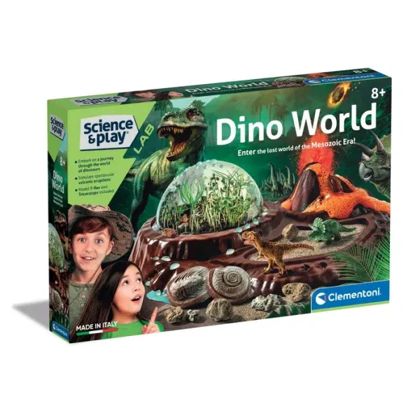 Scienza e gioco Dino World vulcano e terrarium Clementoni