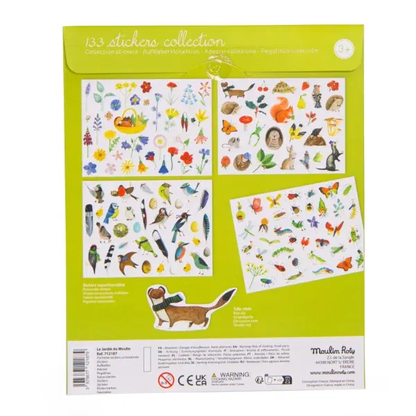 Set 100 adesivi Botanista Le Jardin Moulin Roty