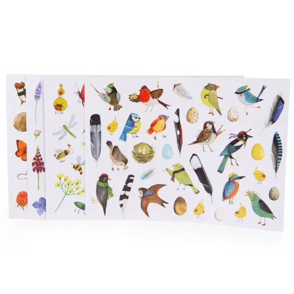 Set 100 adesivi Botanista Le Jardin Moulin Roty