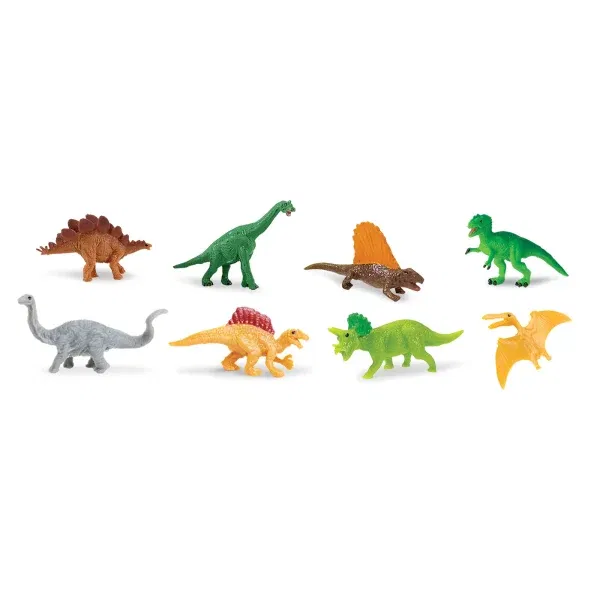 Set 8 miniature Good Luck Minis® Dino Safari LTD