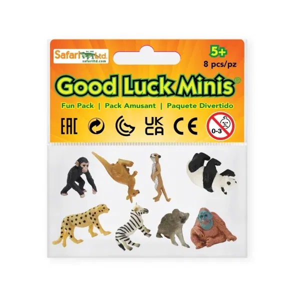 Set 8 miniature Good Luck Minis® Esotici Safari LTD